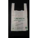 Reklamówka 25x45 cm biała GREMIUM - 50 szt.  51 MIK